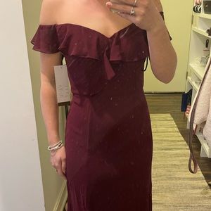 Bill Levkoff Bridemaids Dress 7080 wine77